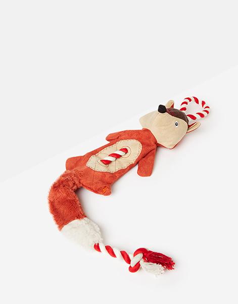 Joules Pet Collection – Rope Heritage Tweed Fox Dog Toy