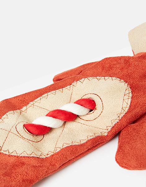 Joules Pet Collection – Rope Heritage Tweed Fox Dog Toy