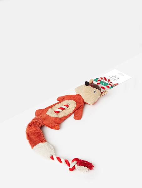 Joules Pet Collection – Rope Heritage Tweed Fox Dog Toy