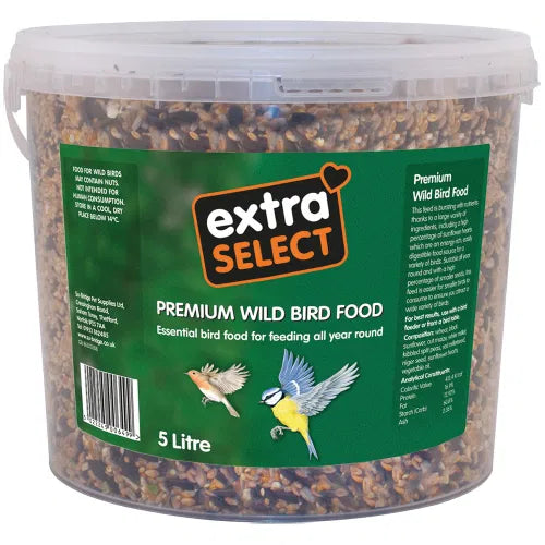 Extra Select Premium Wild Bird Food Bucket (5L)