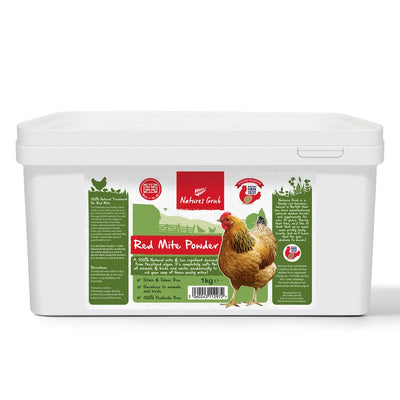 Natures Grub Red Mite Powder for Chickens & Poultry 1kg