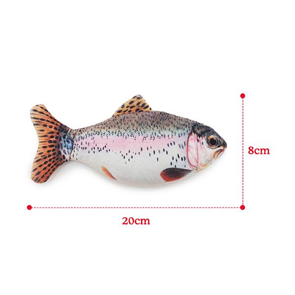 Jolly Moggy 100% Natural Catnip Trout Plush Cat Toy