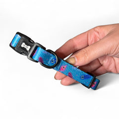 Pup Chic Boutique Power Peacock Adjustable & Tactical Dog Collars (XS–XL) – Bold Style for Every Size