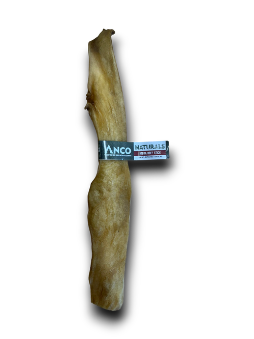 Anco Naturals Mega Beef Stick — Iron-Rich, Low-Fat Long-Lasting Dog Chew (40–50cm)