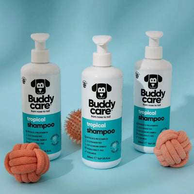 Buddy Care Tropical Dog Shampoo – Fruity Freshness & Gentle Clean 🌴🐶🍍.