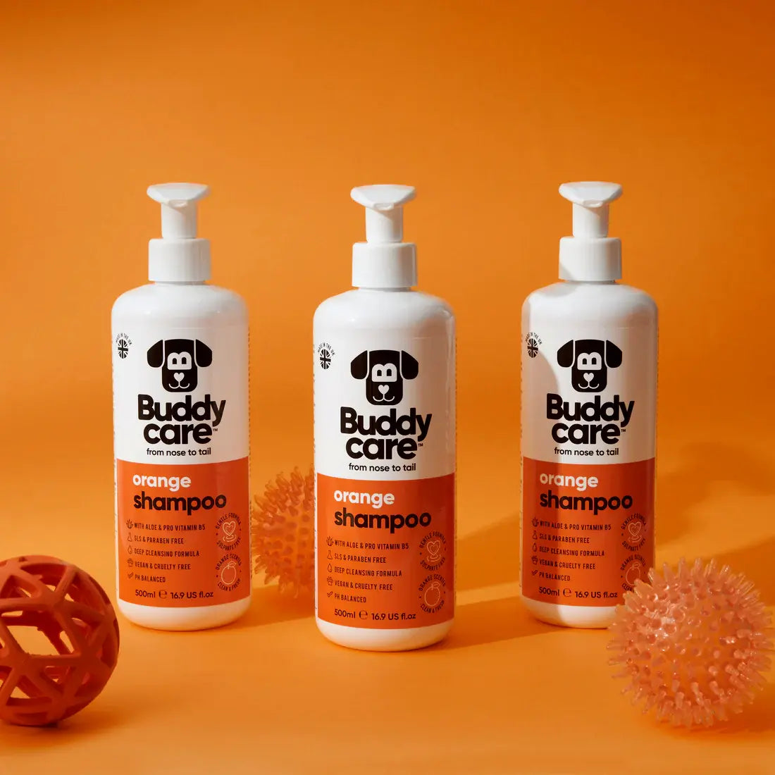 Buddycare Orange Dog Shampoo – Fruity Freshness & Gentle Clean 🍊🛁.