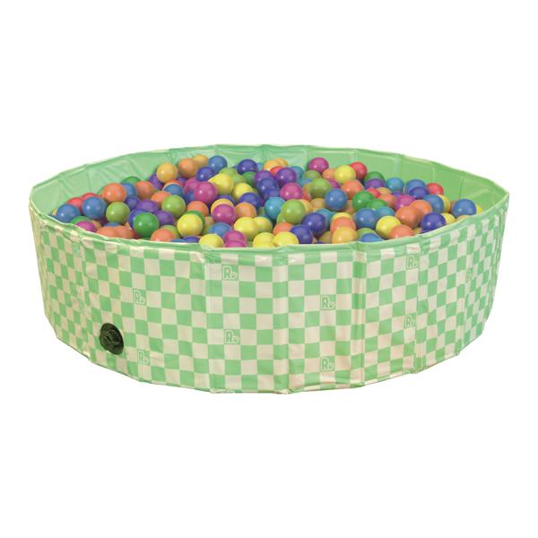 Green & White Checkered Dog Paddling Pool – Medium (120cm)