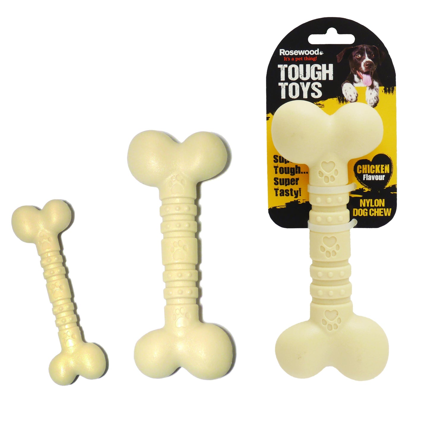Chicken Nylon Dog Chew Toy Bone