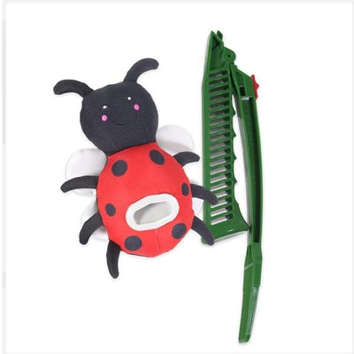 Rosewood Flingerz ladybird fetch toy and green launcher stick