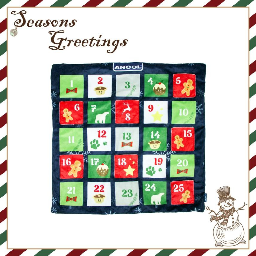Ancol Advent Snuffle Mat – Christmas themed interactive enrichment dog toy for treats and foraging