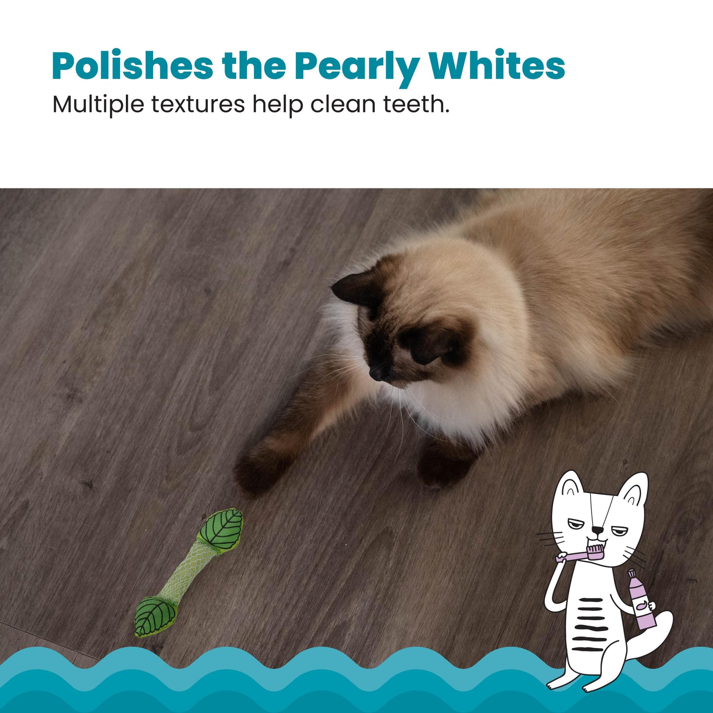 Nina Ottosson Catstages Fresh Breath Mint Stick Cat Toy – Dental Chew with Real Catmint