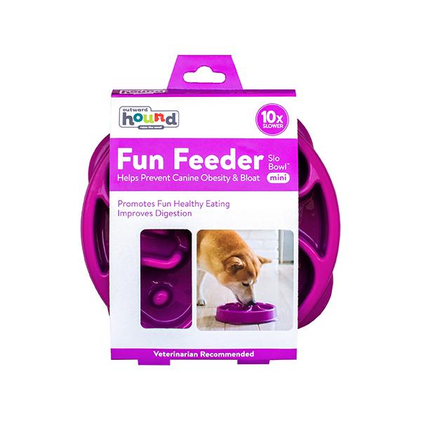 Outward Hound Fun Slow Feeder For Dogs - Purple