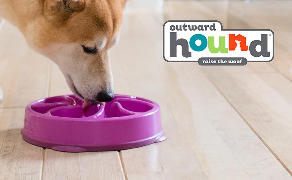 Outward Hound Fun Slow Feeder For Dogs - Purple