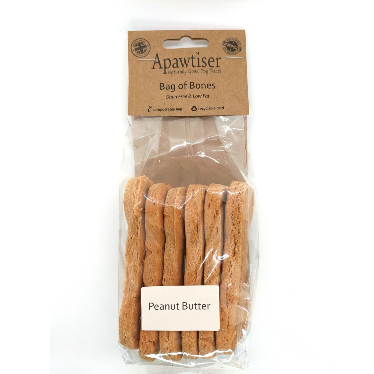 Apawtiser Bag Of Bones 6pk Biscuit Dog Treats