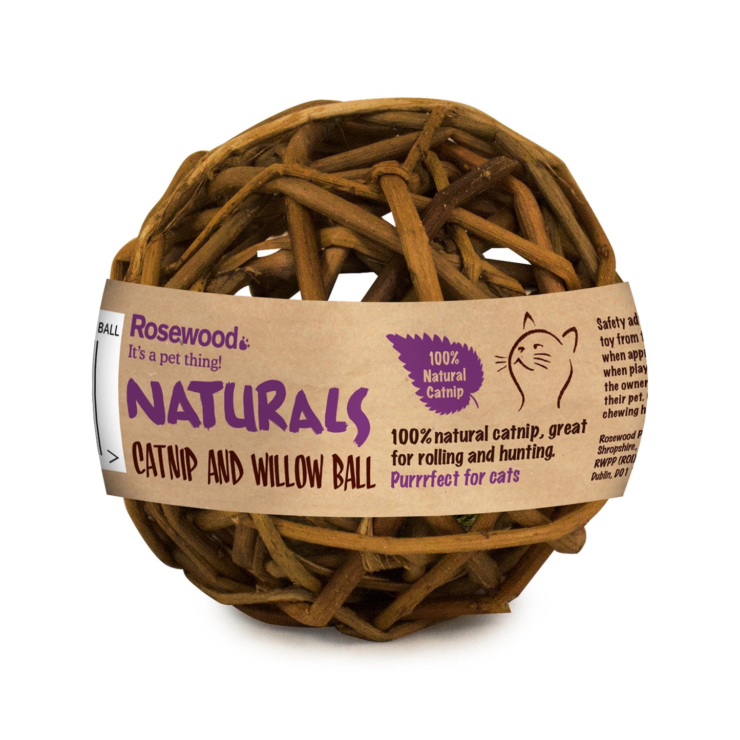 Naturals for Cat โ Willow & Catnip Ball