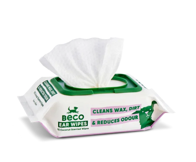 Beco Dog Ear Wipes 70 Pack | Wax & Dirt Cleaning Wipes.