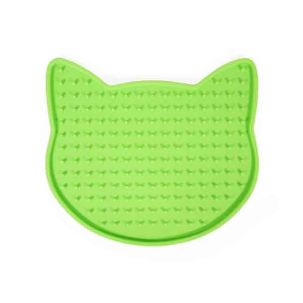 Cat Head Shape Lick Mat with suction cups
