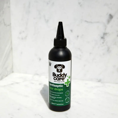 Buddy Care Pet Antiseptic Ear Drops for Dogs & Cats.