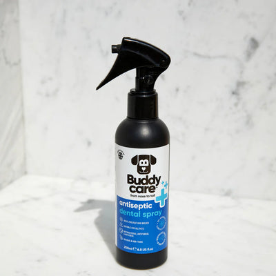 Buddy Care Pet Antiseptic Dental Spray For Pets.