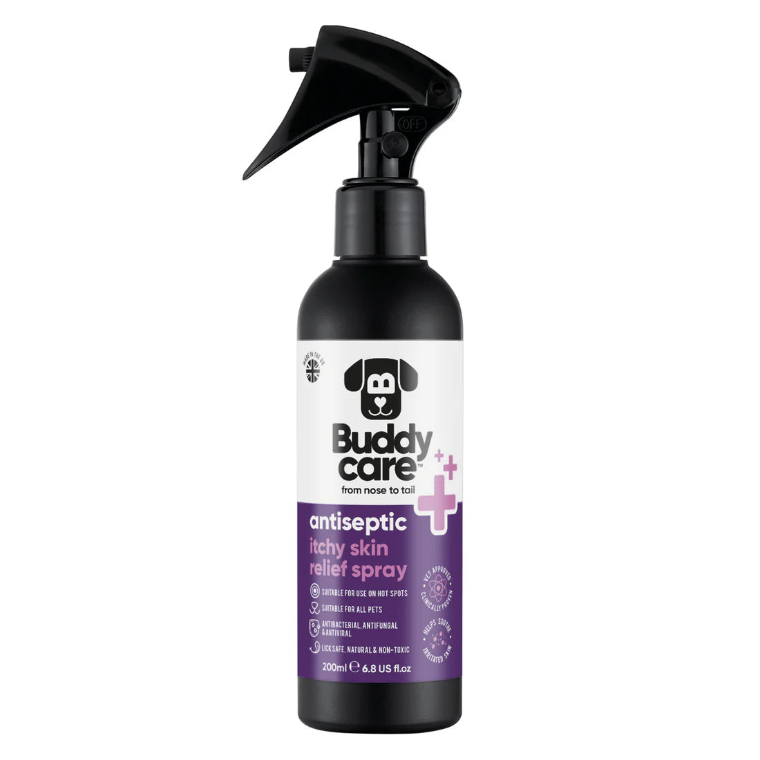 Buddy Care Pet Antiseptic Itchy Skin Relief Spray