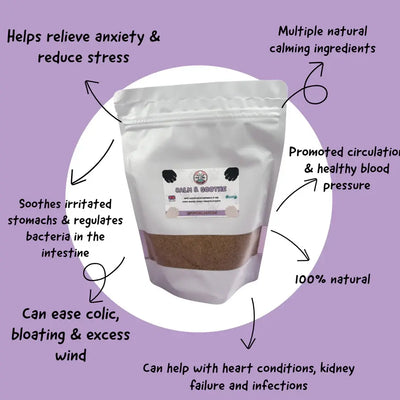 Pup Chic Calm & Soothe Dog Supplement.