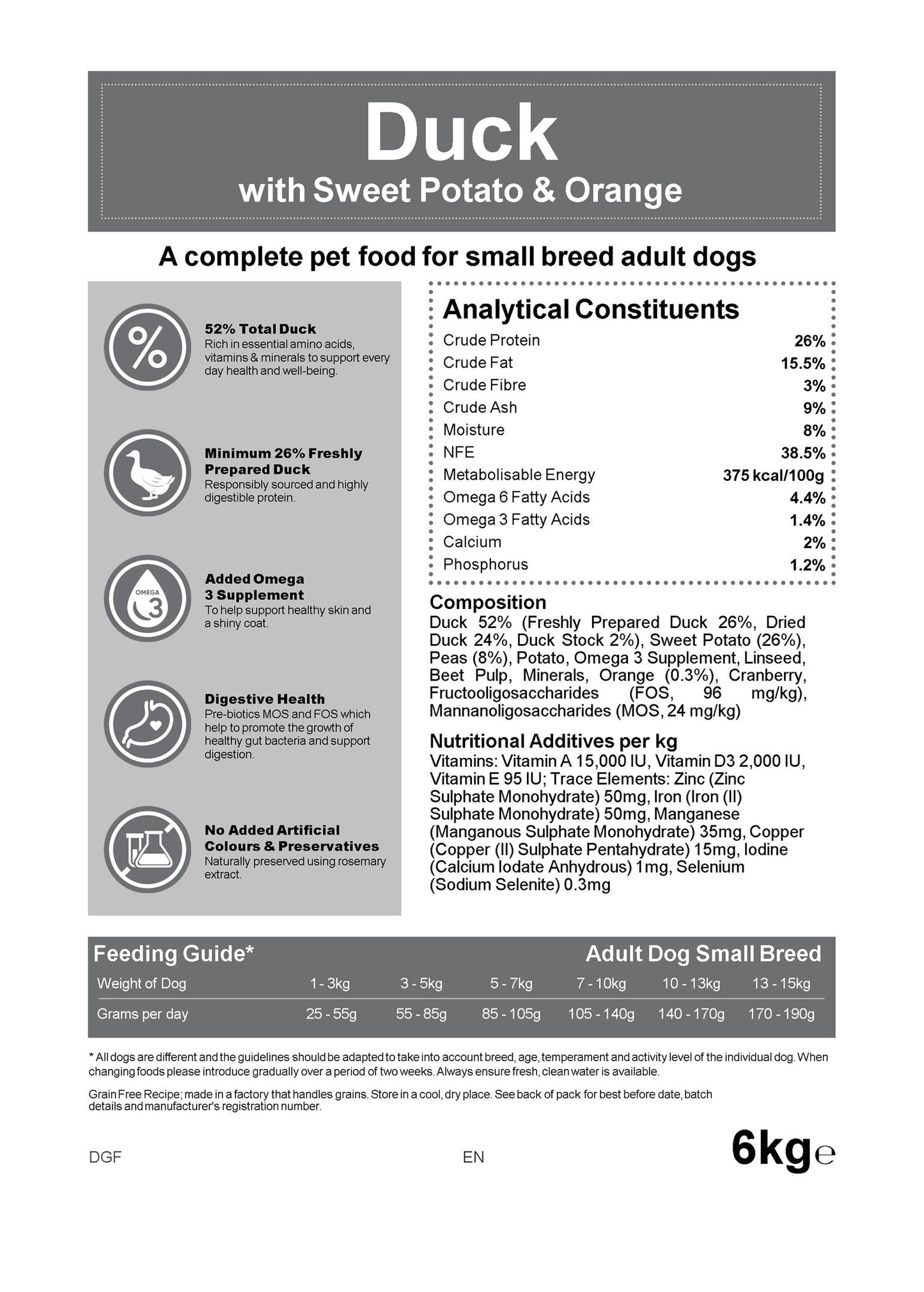 Blakes - Small Breed - Grain Free Complete Dog Food 6KG