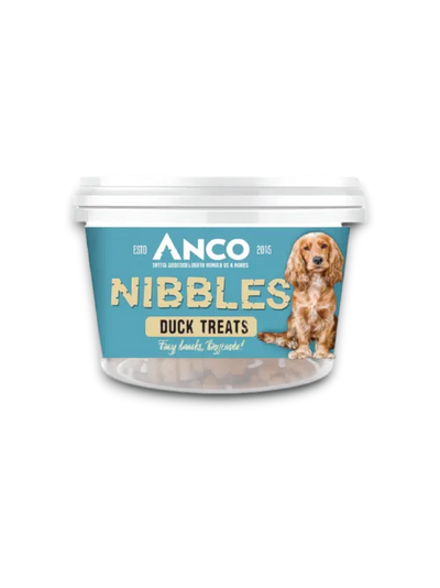 Anco Nibbles Duck Treats 300g | Grain-Free Training Treats for Dogs.