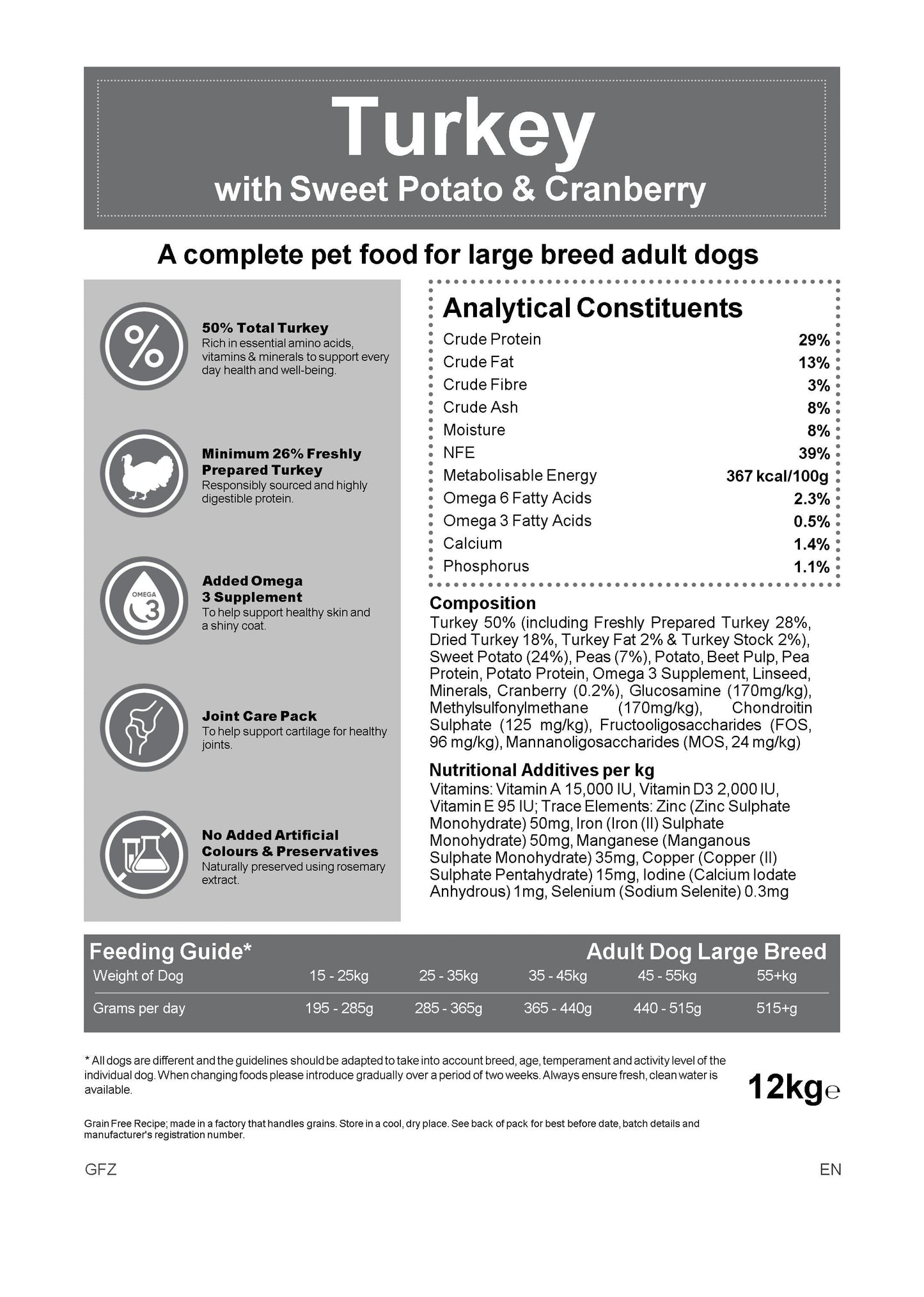 Blakes - Large Breed - Grain Free Complete Dog Food.