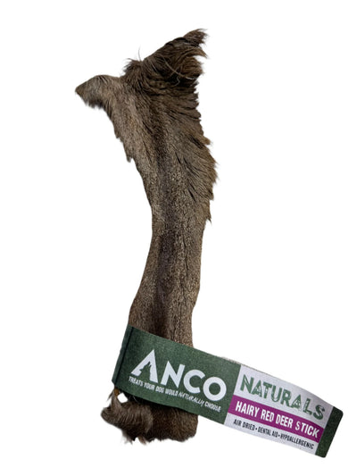 Anco Naturals Hairy Red Deer Sticks – Hypoallergenic Chew for Dogs