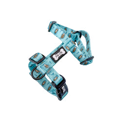 up Chic Boutique measuring guide for Otterly Lovely XXXS Puppy Harness showing neck, chest and length sizes for tiny pets including puppies, kittens and rabbits