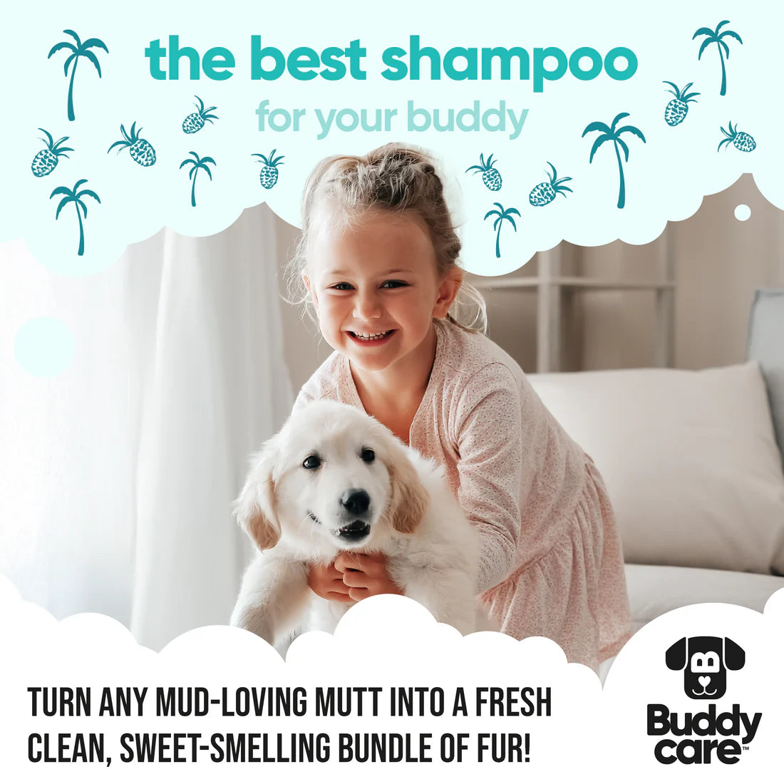 Buddy Care Tropical Dog Shampoo – Fruity Freshness & Gentle Clean 🌴🐶🍍