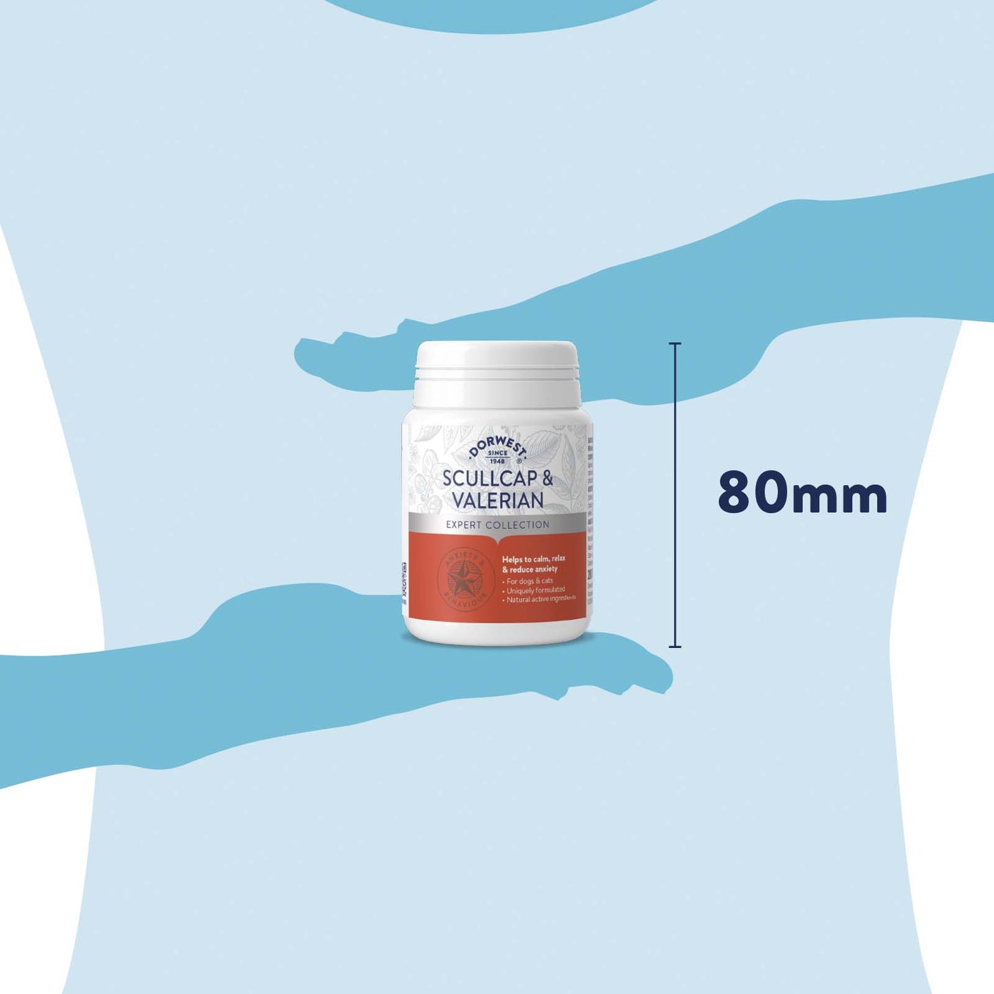 Dorwest Scullcap & Valerian Tablets For Dogs And Cats