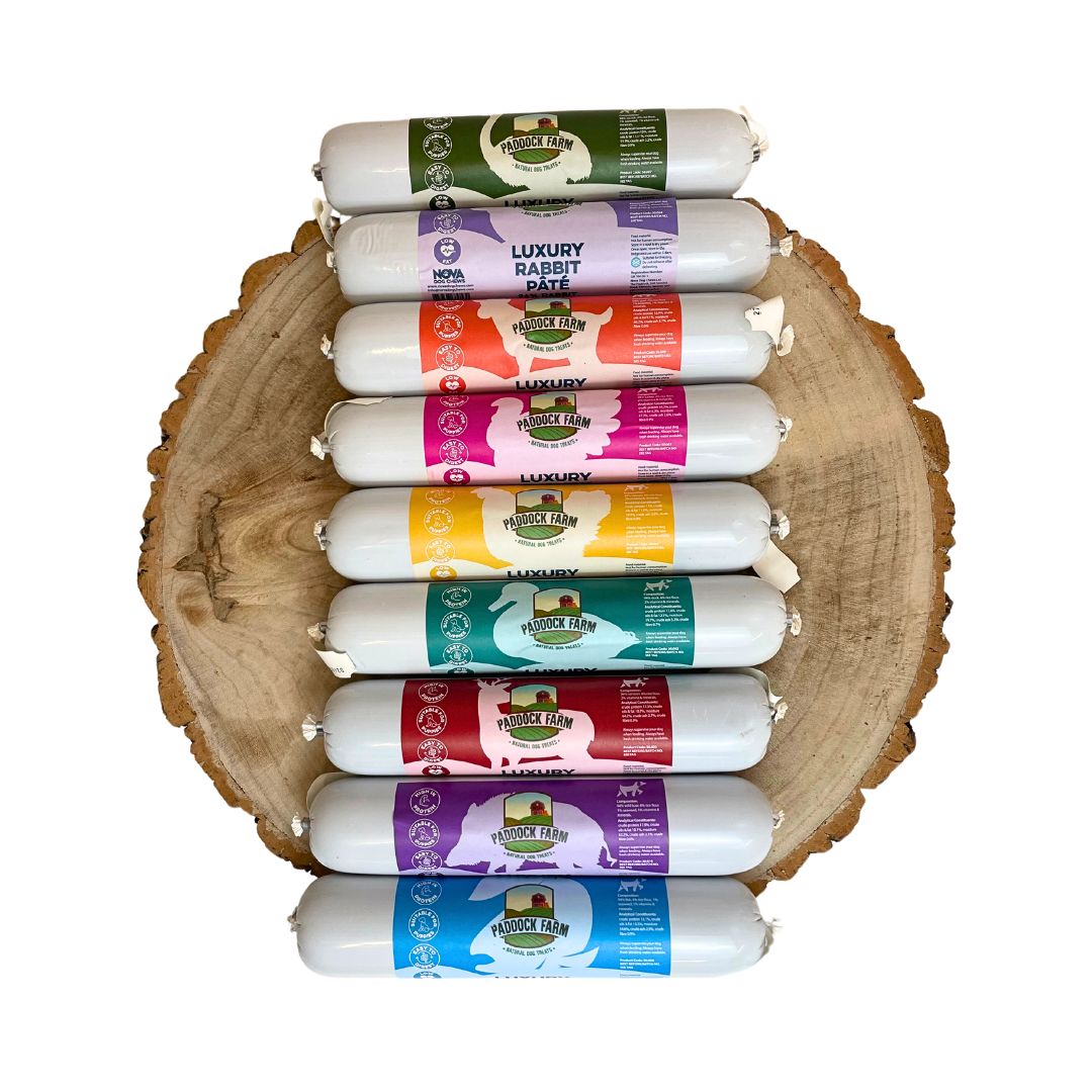 Paddock Farm Luxury Dog Pâté 400g – premium, high-protein wet dog food with natural ingredients.