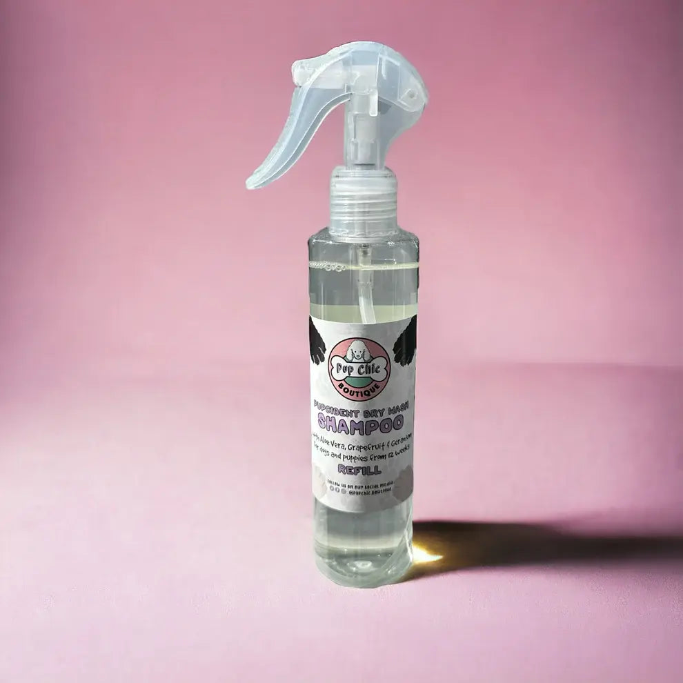 Pup Chic - Pupcident dry wash shampoo.