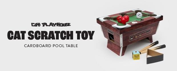 Cardboard Cat Pool Table Toy For Cats.