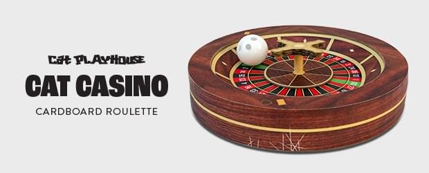 Cardboard Cat Casino Toy For Cats.