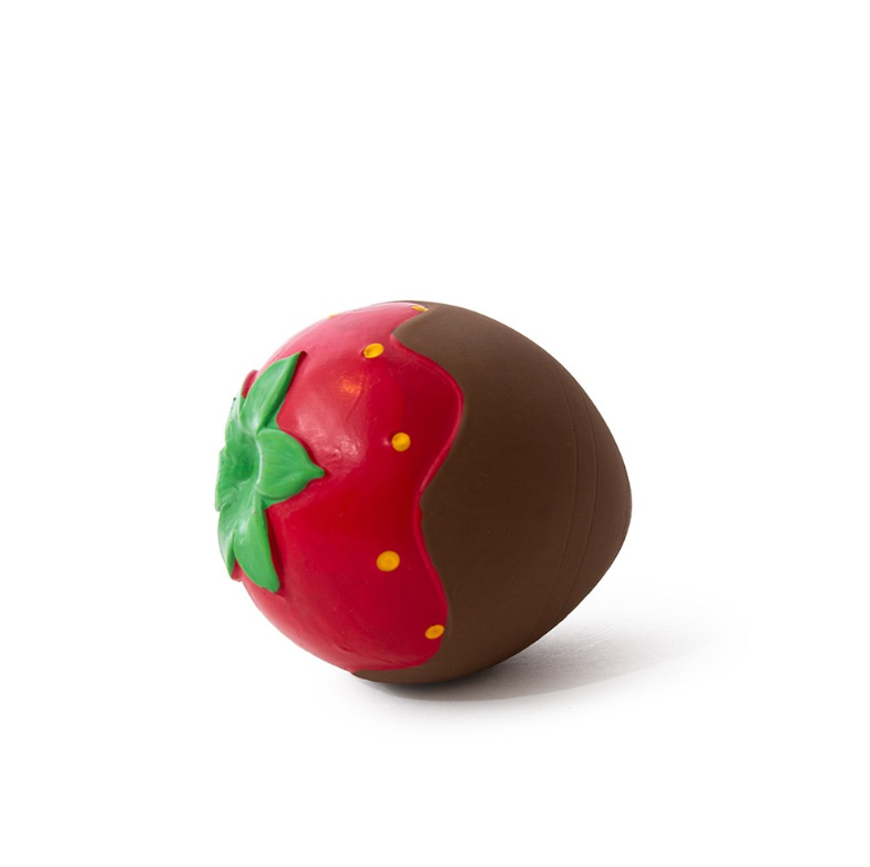 Great&Small Puppy Love Latex Strawberry dog toy 11 x 10cm