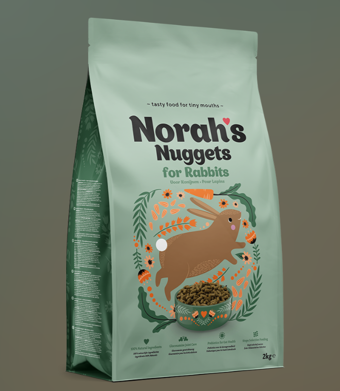 Norah’s 100% Natural Rabbit Food High Fibre Nuggets