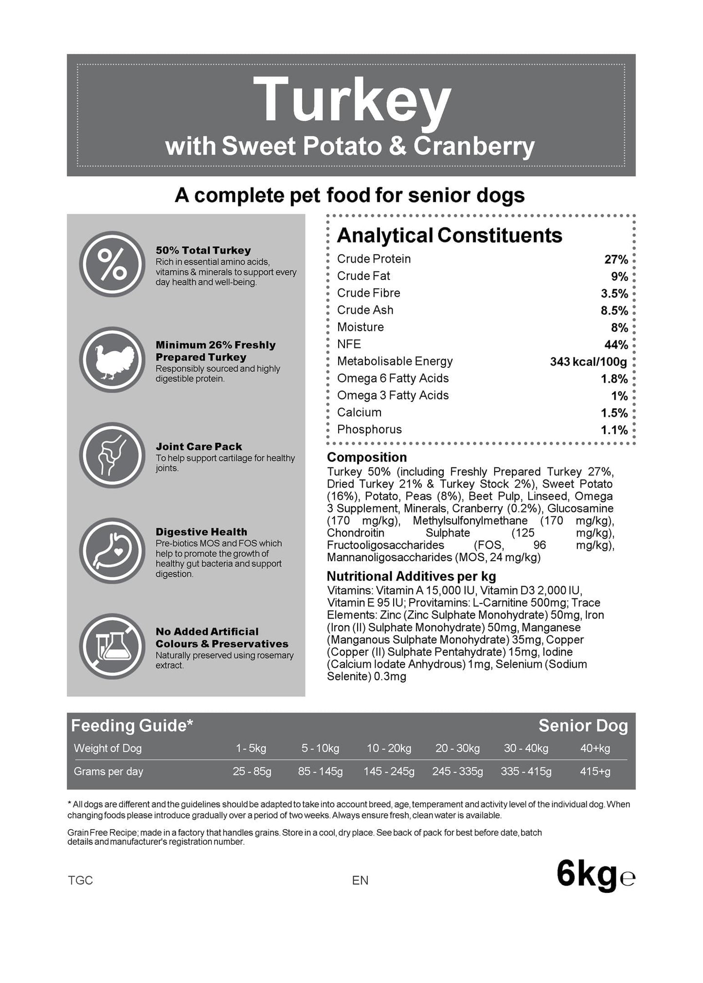 Blakes - Senior - Grain Free Complete Dog Food.