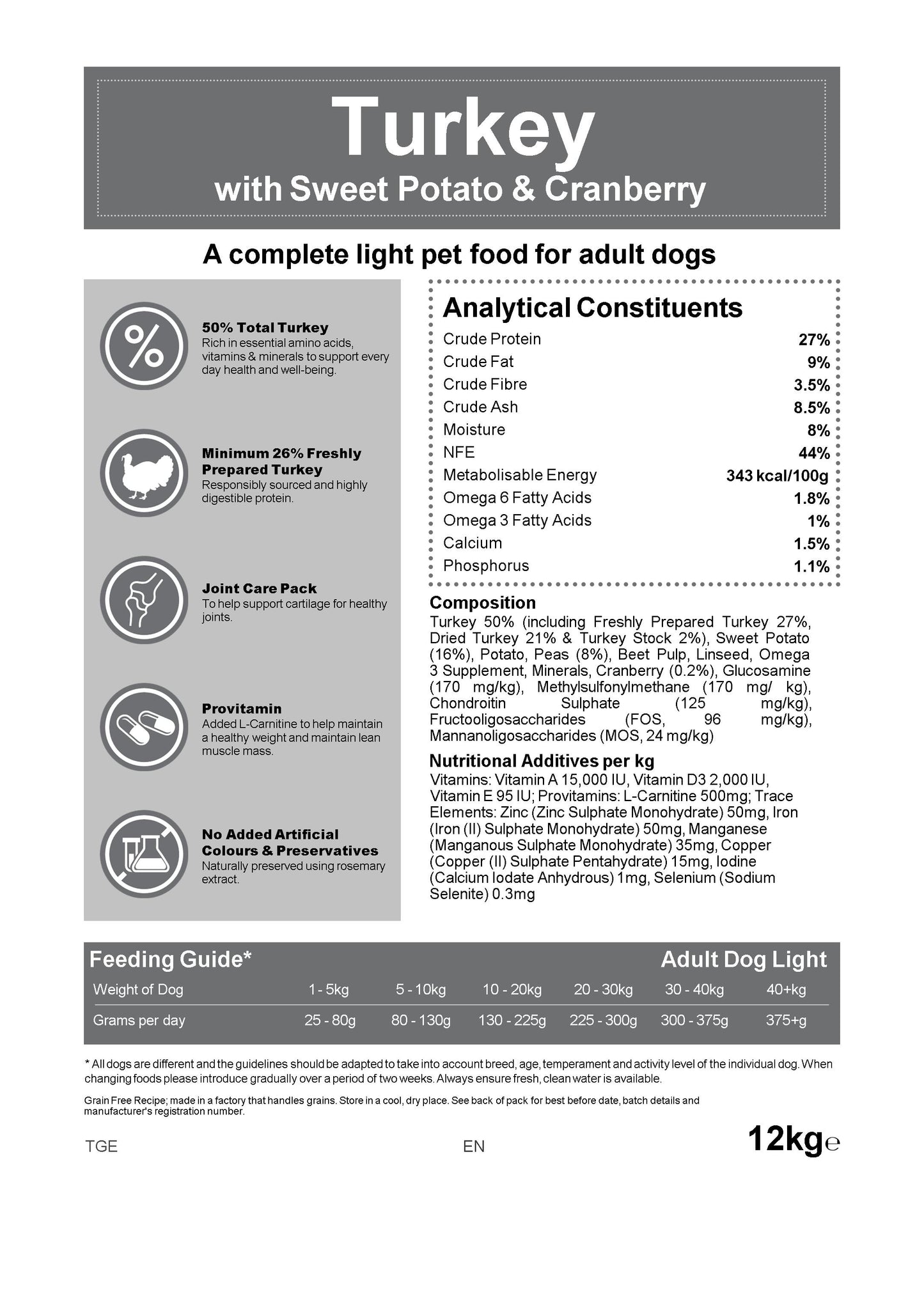 Blakes - Light - Grain Free complete Dog Food