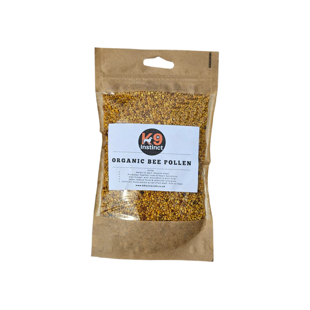 K9 Instinct Organic Bee Pollen 100g – Nutrient-Dense Natural Supplement for Dogs & Cats