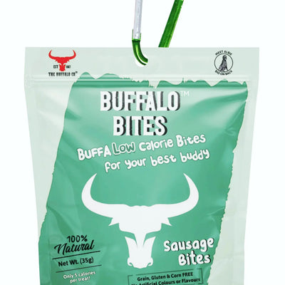 The Buffalo Co – Buffalo Bites (Sausage Bites) Low-Calorie Dog Treats