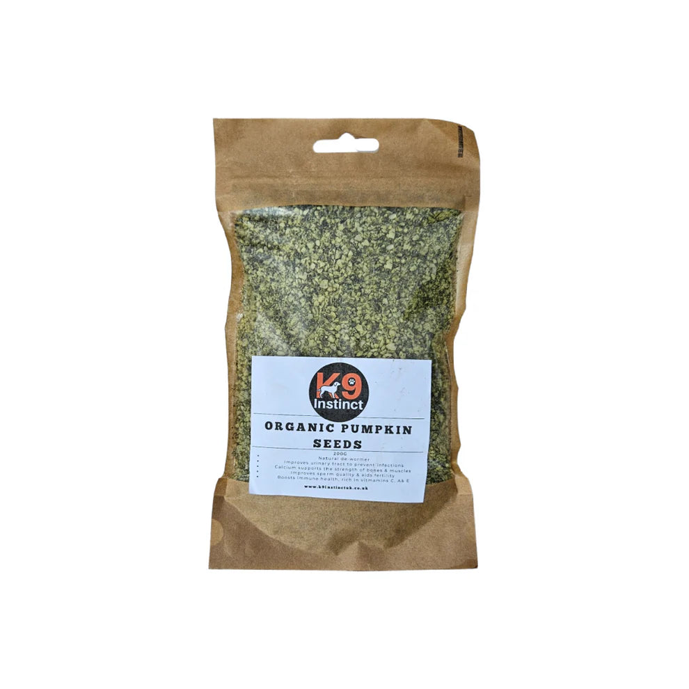 K9 Instinct Crushed Pumpkin Seed 100g – Natural Dewormer & Urinary Support for Dogs