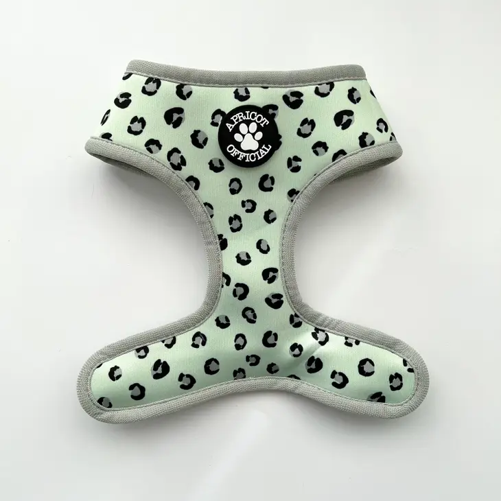 Dog Harness - Reversible Sage Swirl/Leopard Print