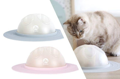 Inooko Cat Igloo Slow Feeder – Interactive Cat & Kitten Toy.