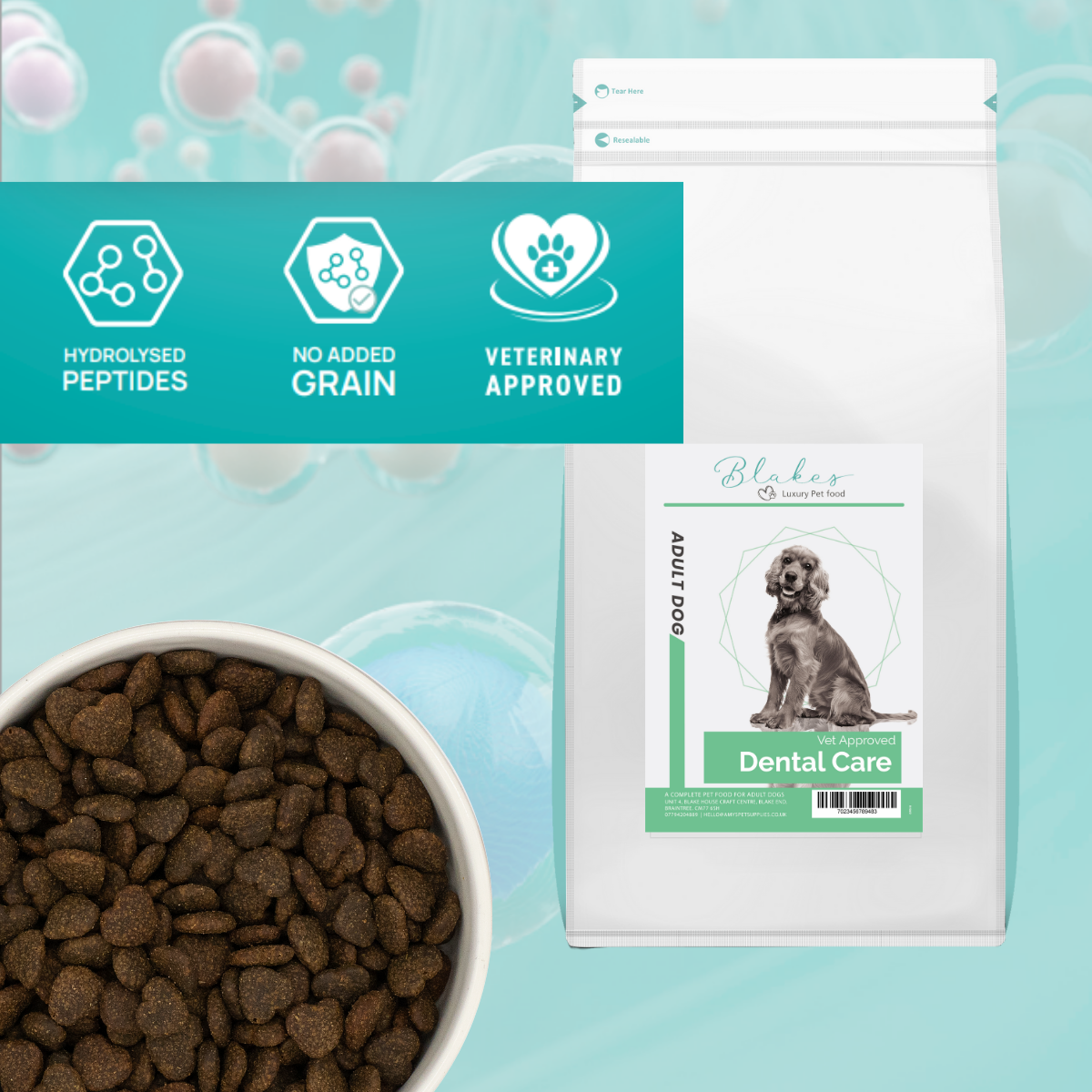 Blake’s Peptide+ Dental Care Dog Food | Hydrolysed & Grain Free.