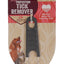 Rosewood soft protection tick remover on a wooden background
