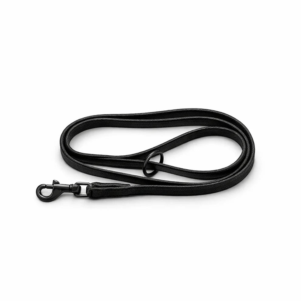 Zero Pro OG Handmade Leather Dog Lead – Premium General Purpose Lead (1.45m, Tactical Brass Hardware)