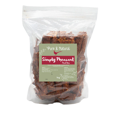 Pure & Natural Pheasant Meat Strips 100g – High Meat Natural Dog Treats.