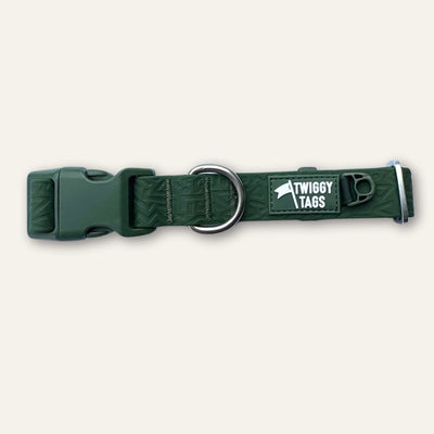 Twiggy Tags Tidal Waterproof Dog Collar – Fern.